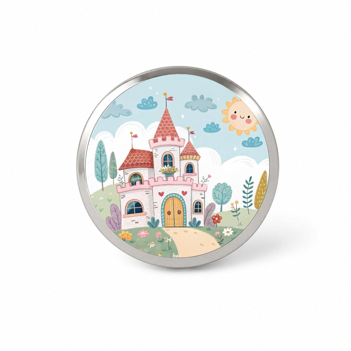 Kawaii Cute Castle Novelty Hat Backpack Lapel Pin