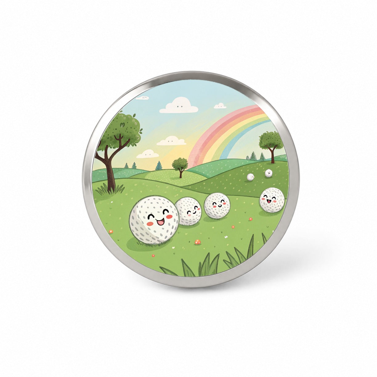 Kawaii Golf Balls Novelty Hat Backpack Lapel Pin