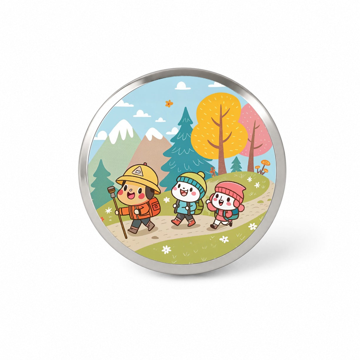Kawaii Hiking Hikers Novelty Hat Backpack Lapel Pin