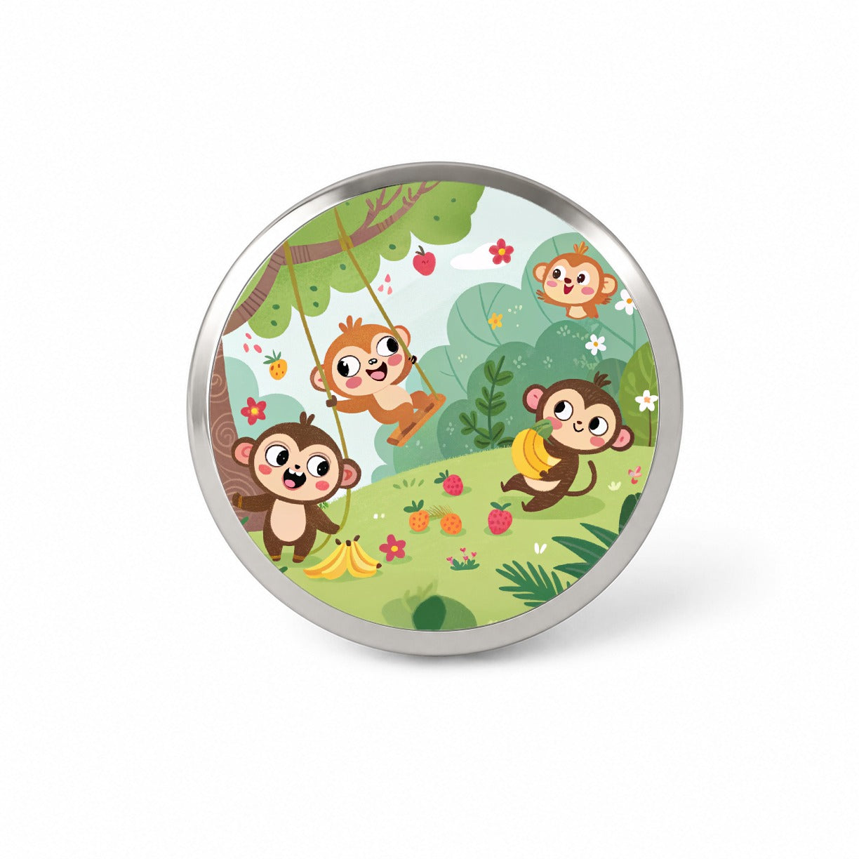 Kawaii Monkeys Novelty Hat Backpack Lapel Pin