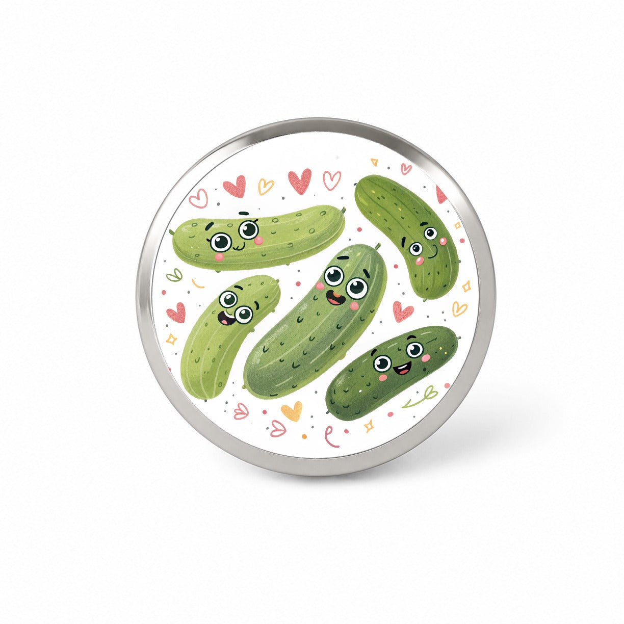 Kawaii Pickles Novelty Hat Backpack Lapel Pin