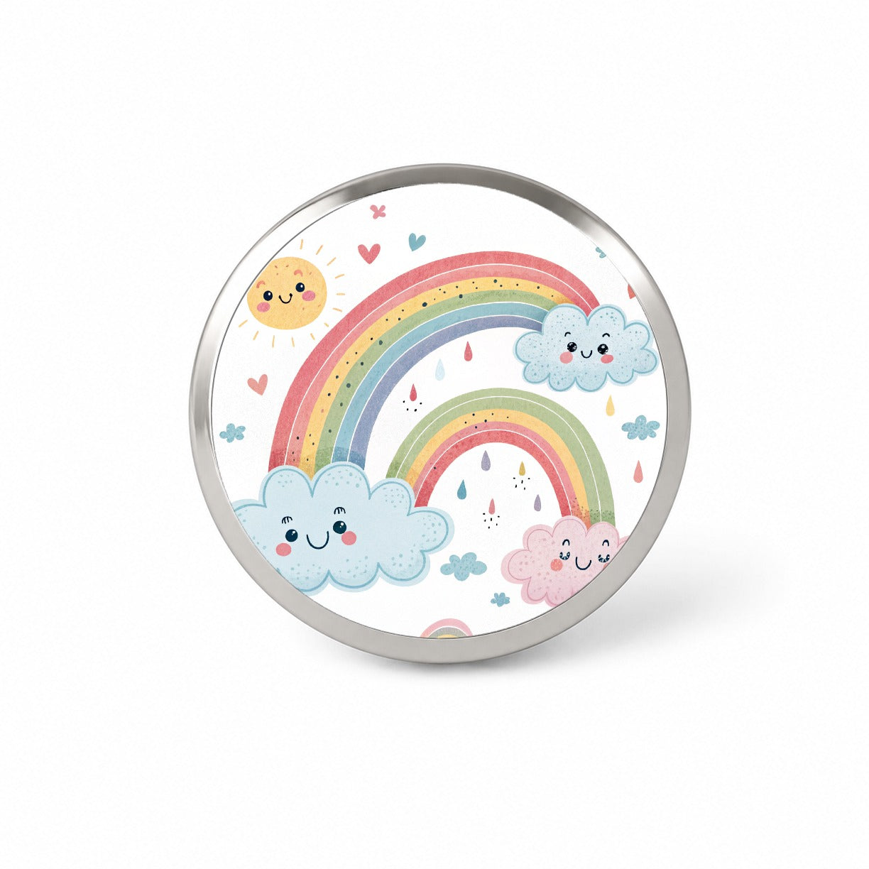 Kawaii Rainbows And Clouds Novelty Hat Backpack Lapel Pin