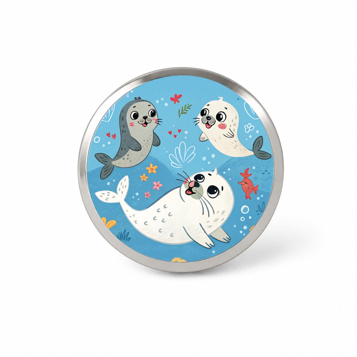 Kawaii Seals Novelty Hat Backpack Lapel Pin