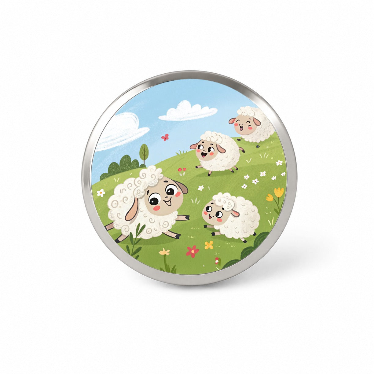 Kawaii Sheep Novelty Hat Backpack Lapel Pin