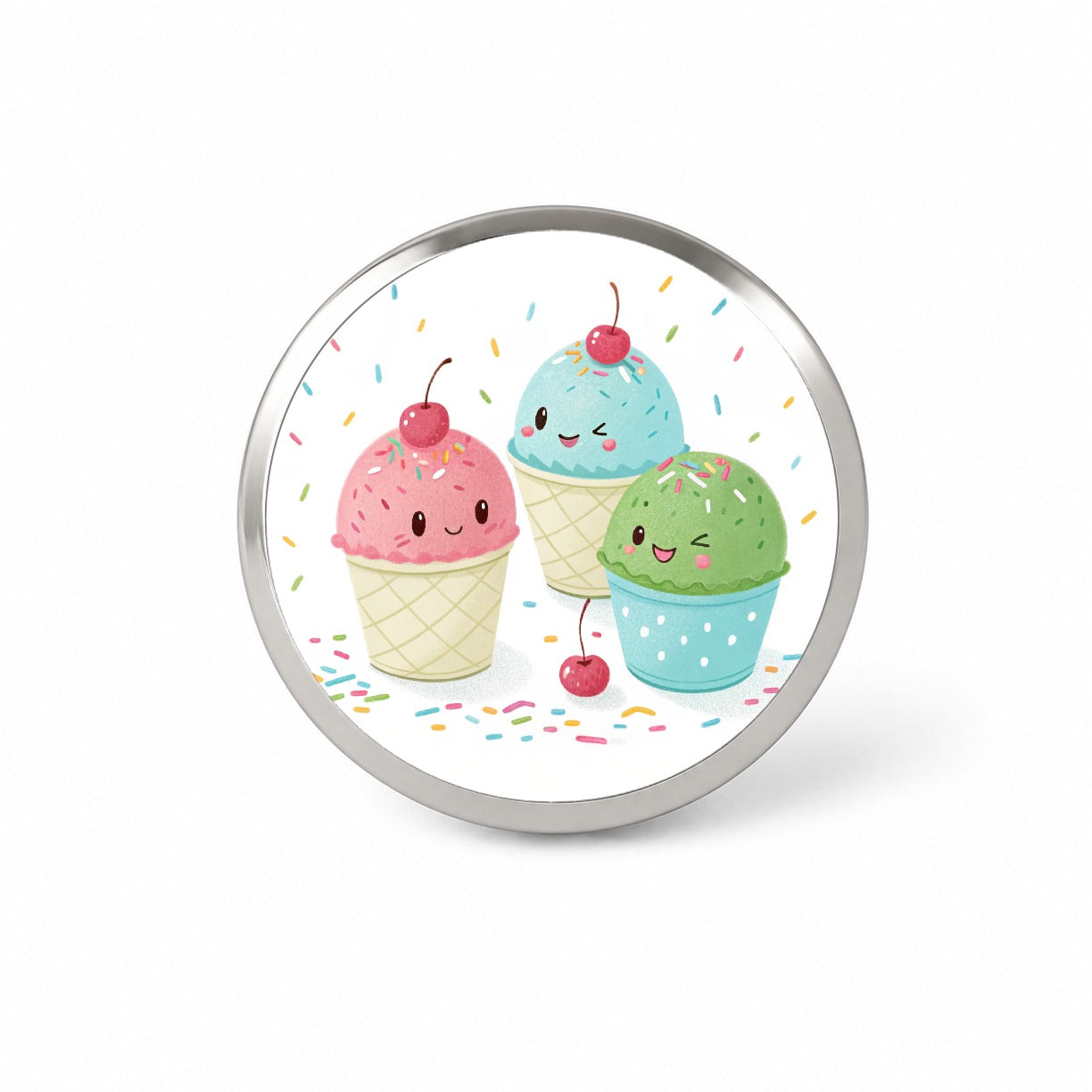 Kawaii Snowcones Novelty Hat Backpack Lapel Pin