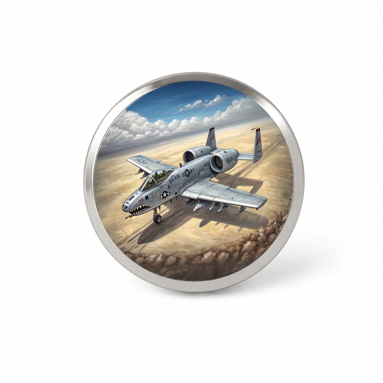 A-10 Warthog Thunderbolt II US Air Force Ground Attack Plane Novelty Hat Backpack Lapel Pin
