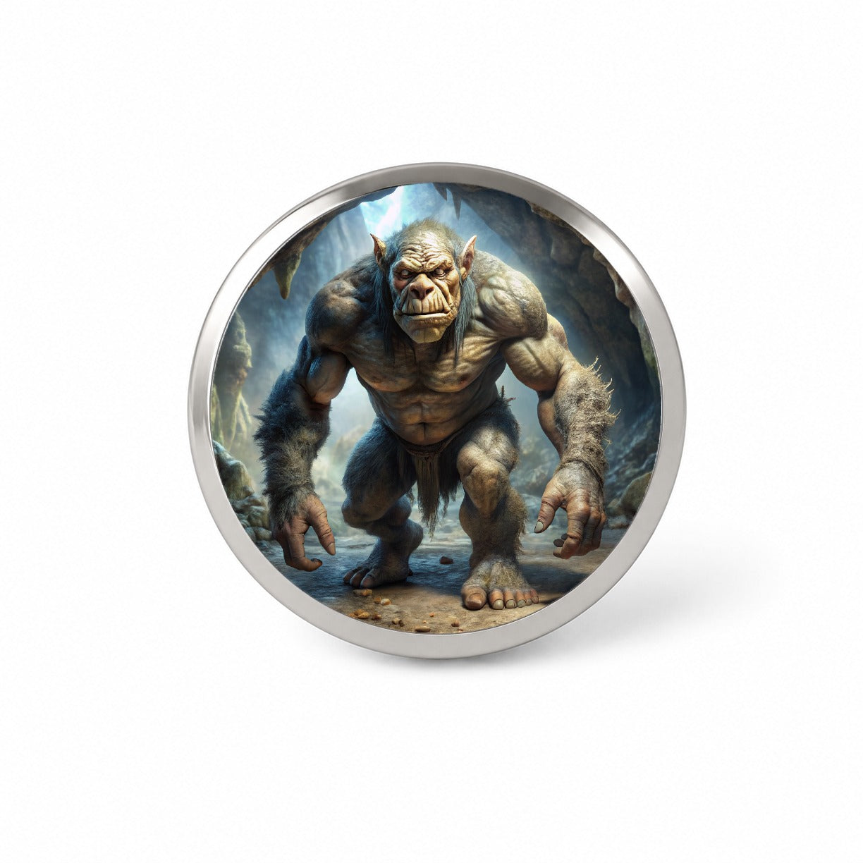 Cave Troll Fantasy Monster Novelty Hat Backpack Lapel Pin