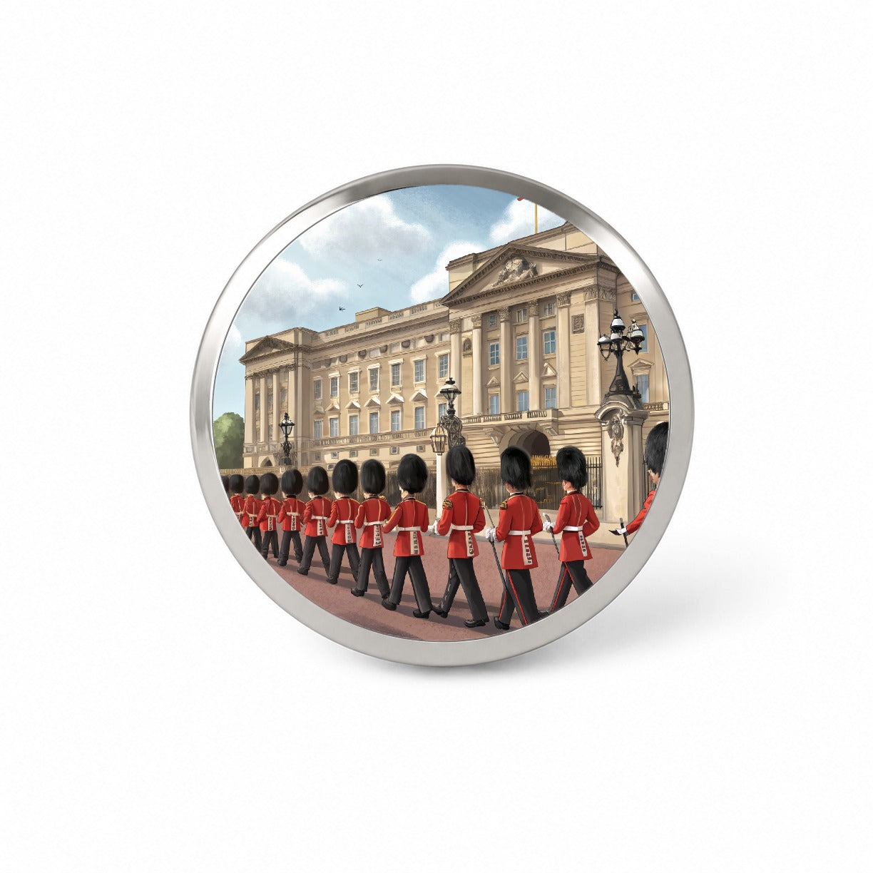 Changing Of The Guard At Buckingham Palace London England Novelty Hat Backpack Lapel Pin