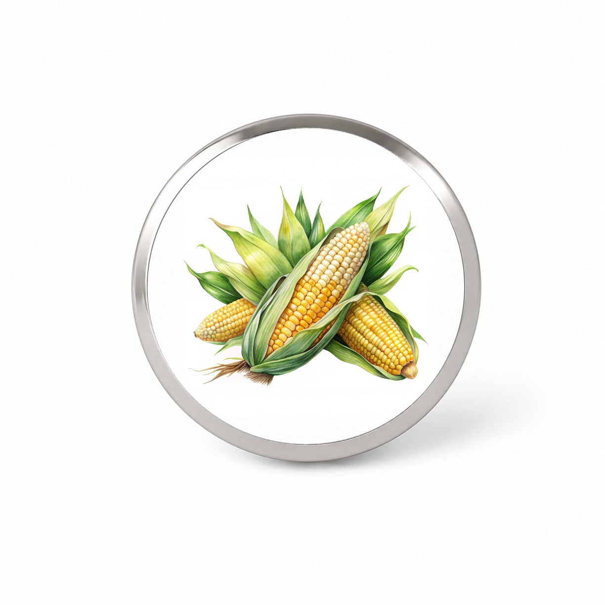 Ears of Corn Watercolor Novelty Hat Backpack Lapel Pin