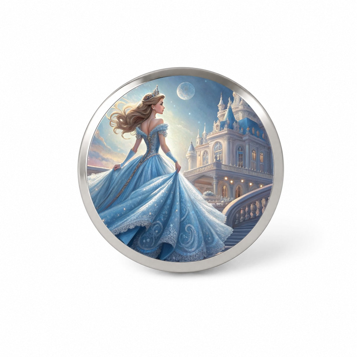 Fairy Tale Princess In Ball Gown Novelty Hat Backpack Lapel Pin