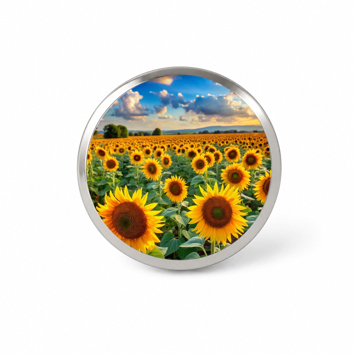 Field Of Sunflowers Novelty Hat Backpack Lapel Pin