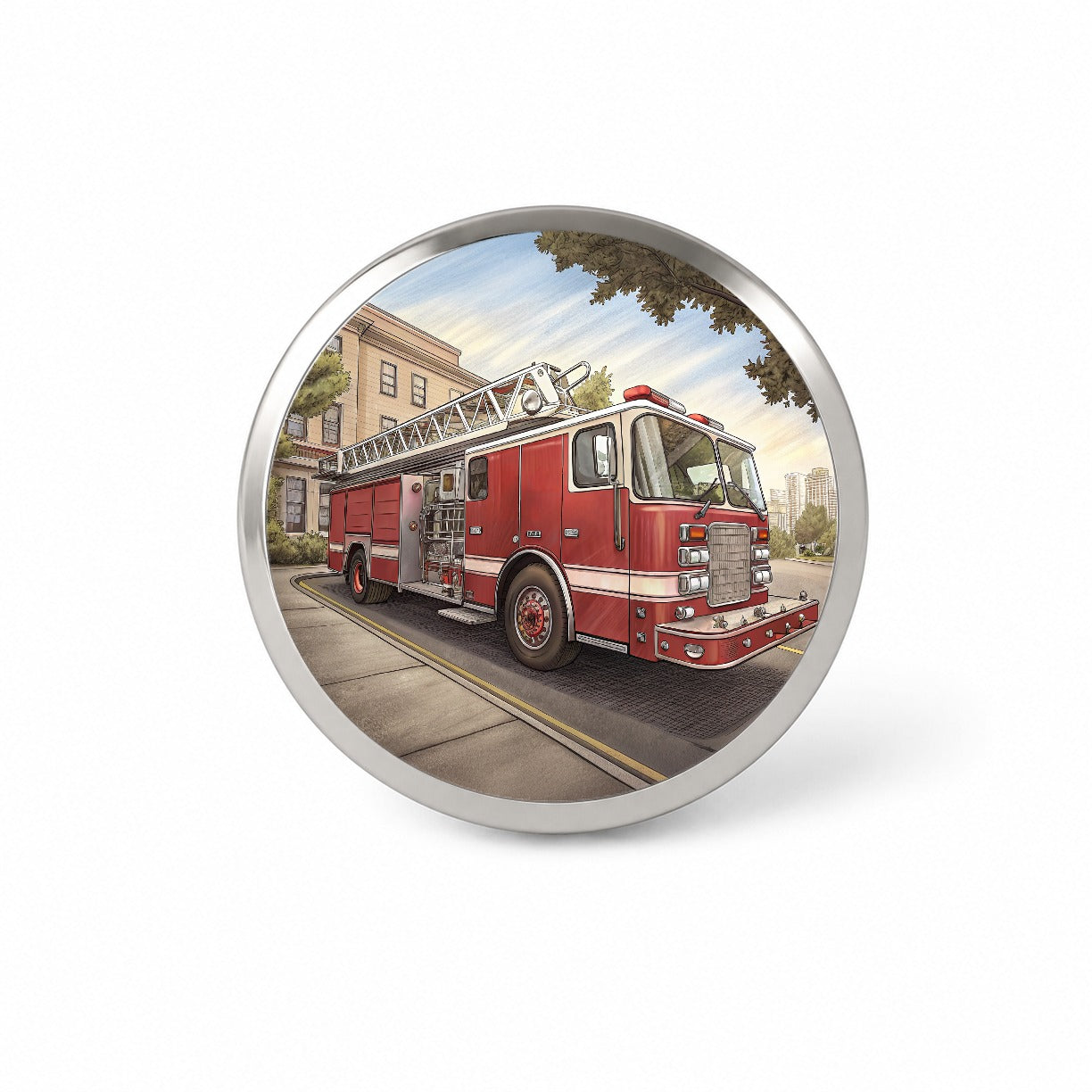Fire Engine Firefighter Ladder Truck Novelty Hat Backpack Lapel Pin