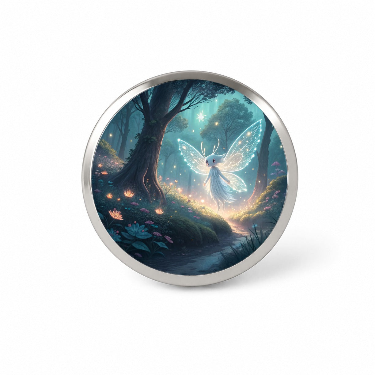 Forest Spirit Japanese Anime Style Fantasy Novelty Hat Backpack Lapel Pin