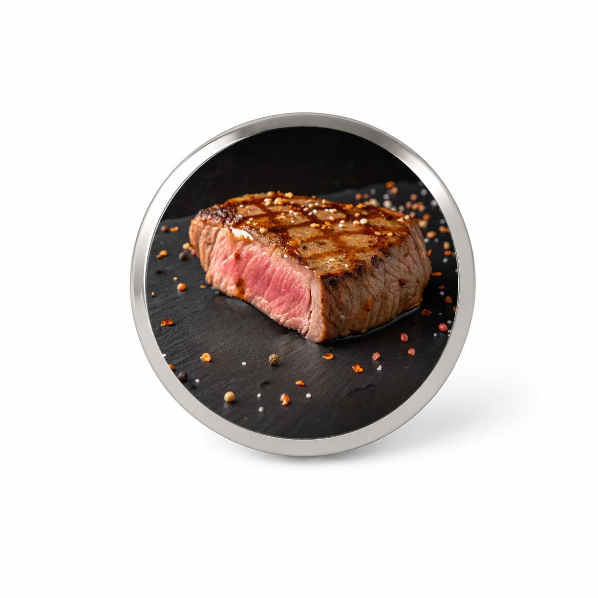 Grilled Juicy Steak Filet Novelty Hat Backpack Lapel Pin