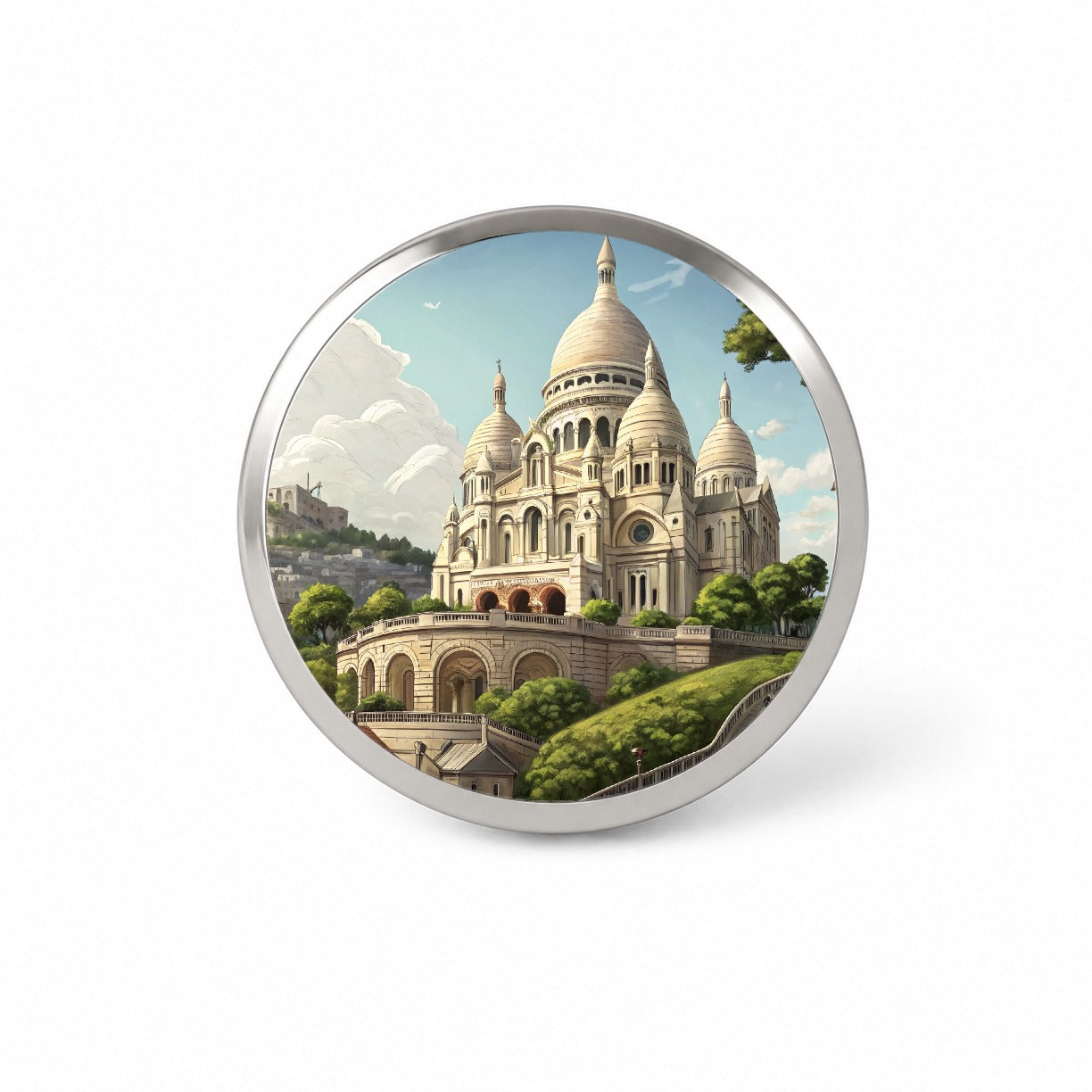 Sacre Coeur Church Paris France Novelty Hat Backpack Lapel Pin