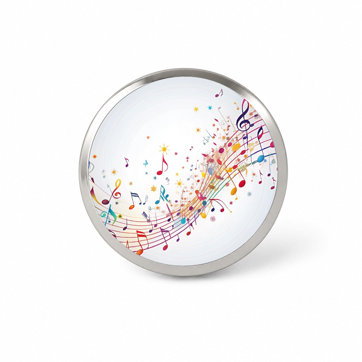 Scattered Music Notes Design Novelty Hat Backpack Lapel Pin
