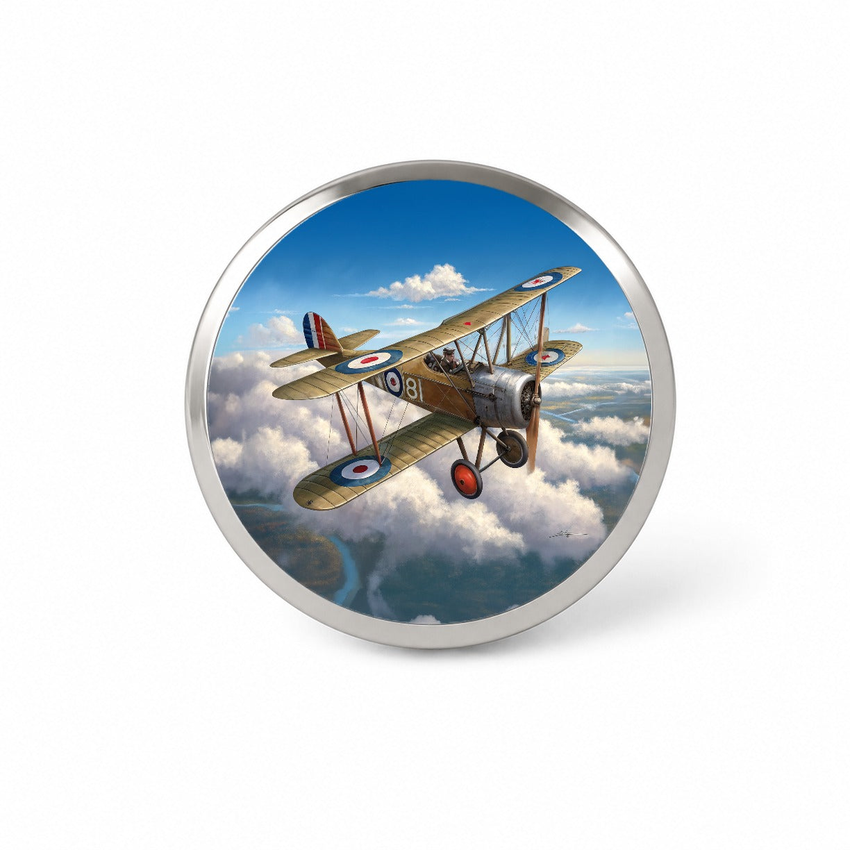 Sopwith Camel WWI British Fighter Plane Novelty Hat Backpack Lapel Pin