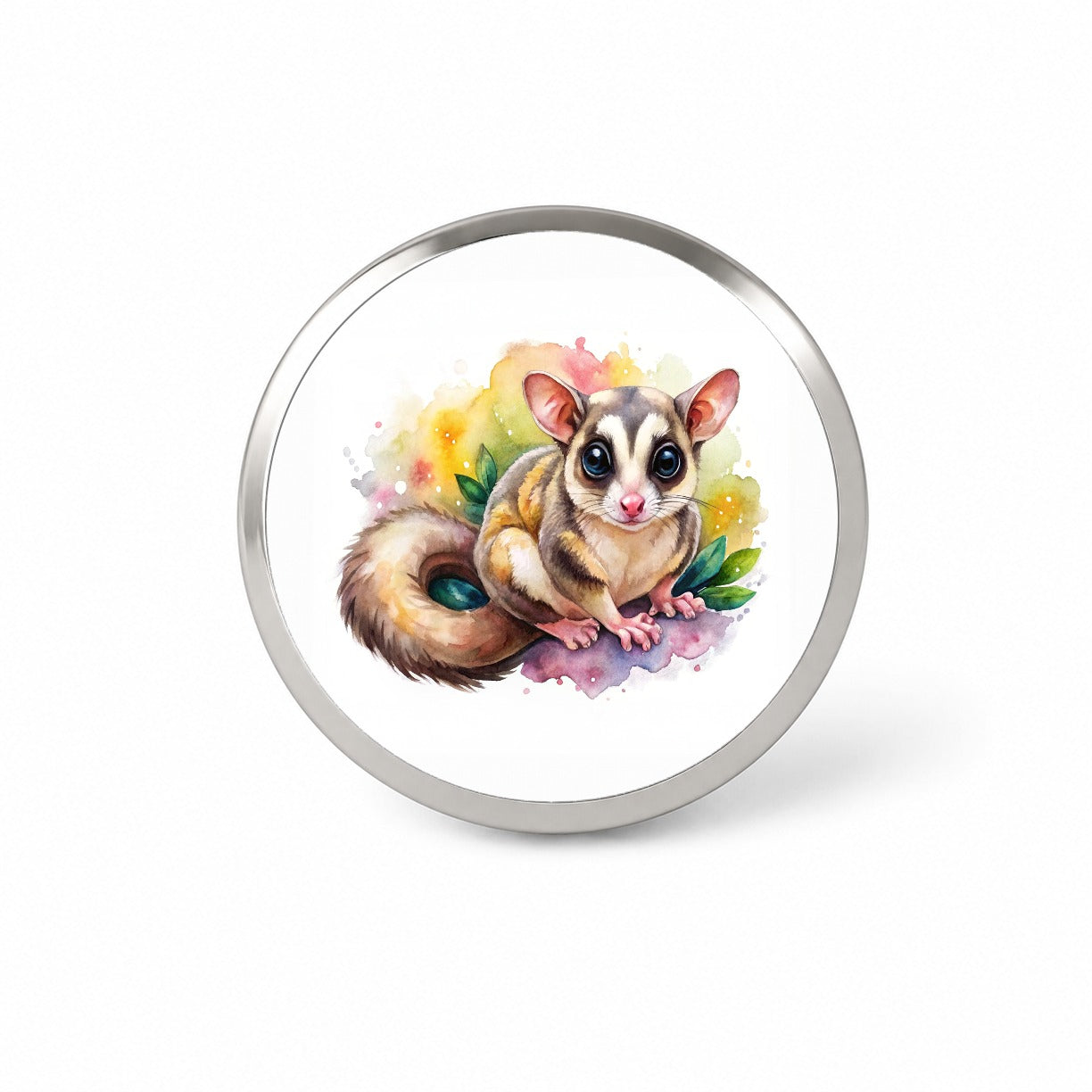 Sugar Glider Watercolor Novelty Hat Backpack Lapel Pin