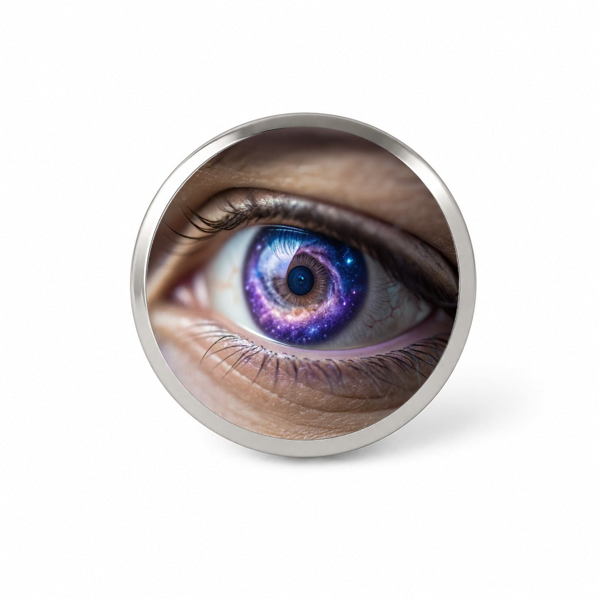 The Galaxy Seen Through Her Eyes Novelty Hat Backpack Lapel Pin