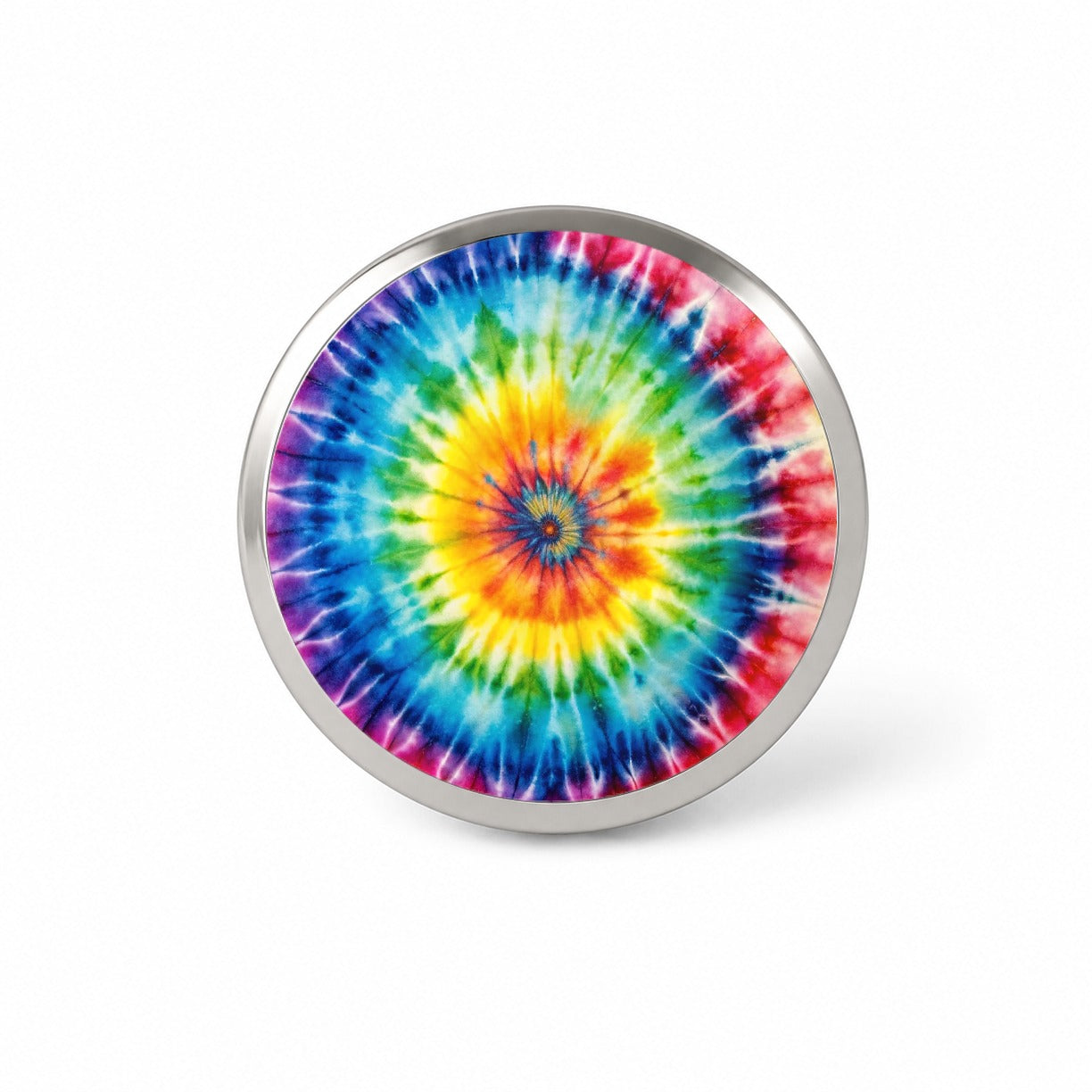 Tie-Dye Watercolor Design Novelty Hat Backpack Lapel Pin