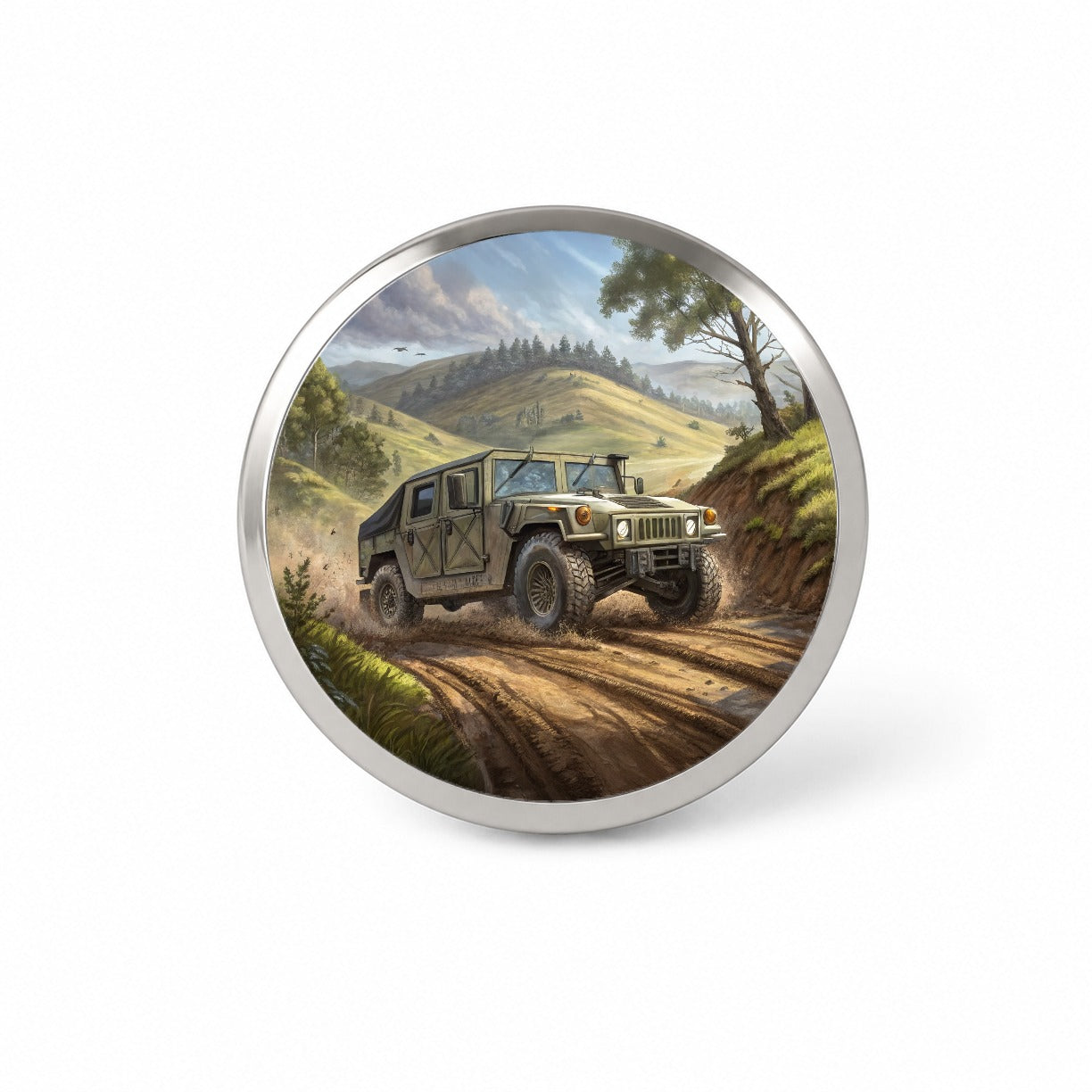 US Army Military Humvee Novelty Hat Backpack Lapel Pin