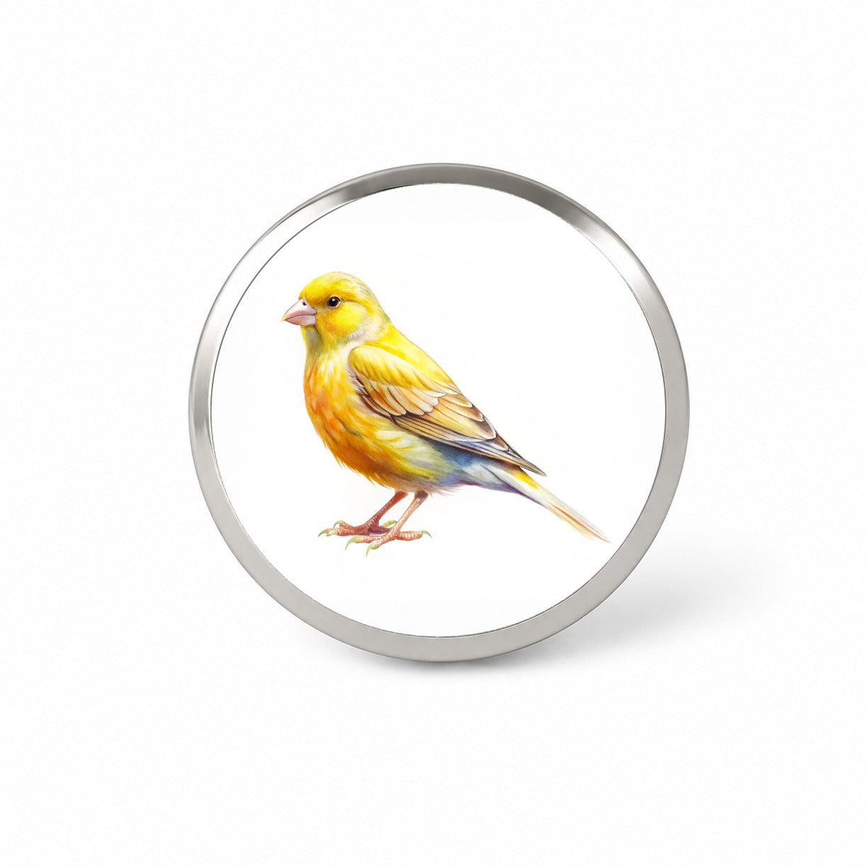 Yellow Canary Bird Watercolor Novelty Hat Backpack Lapel Pin