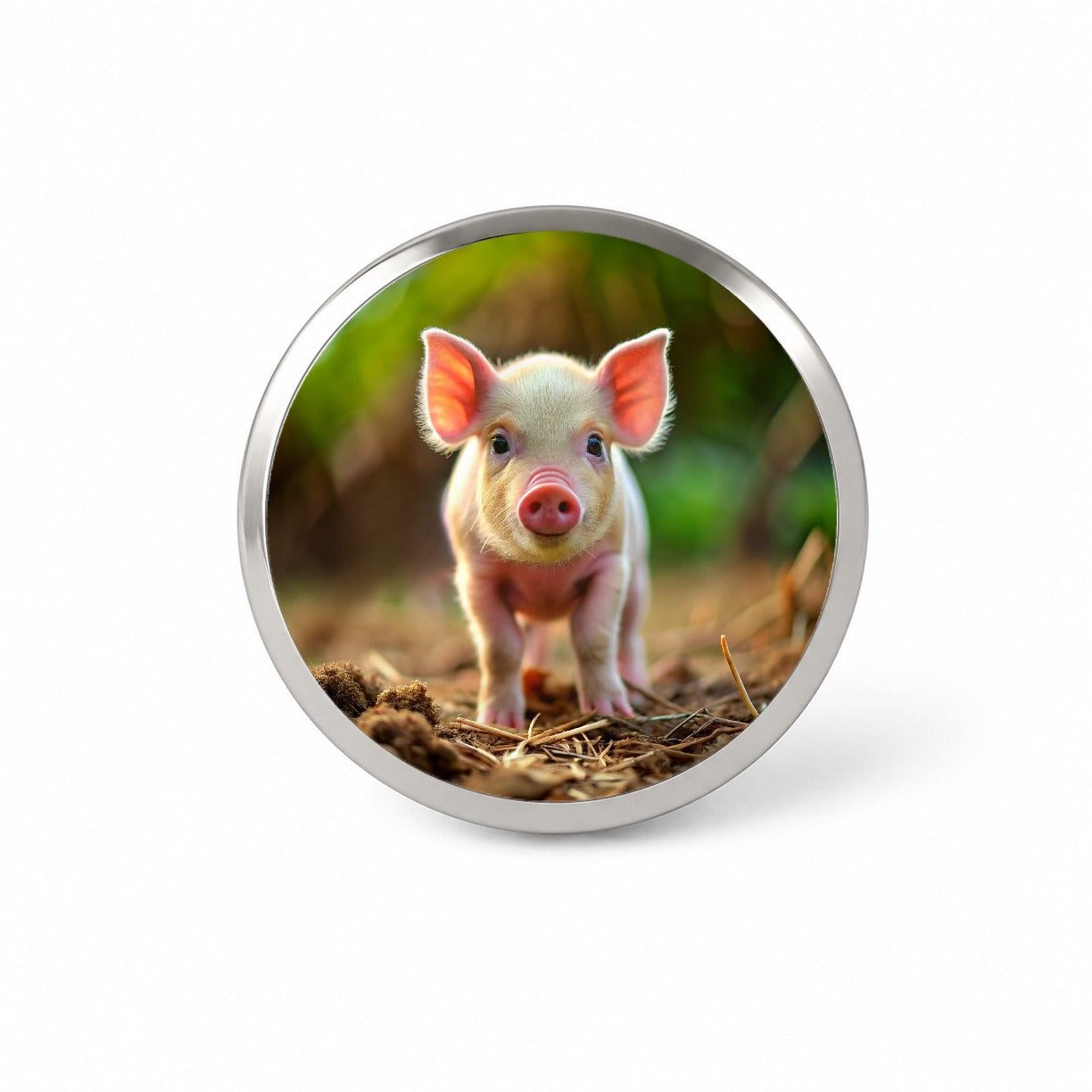 Baby Pig Novelty Hat Backpack Lapel Pin