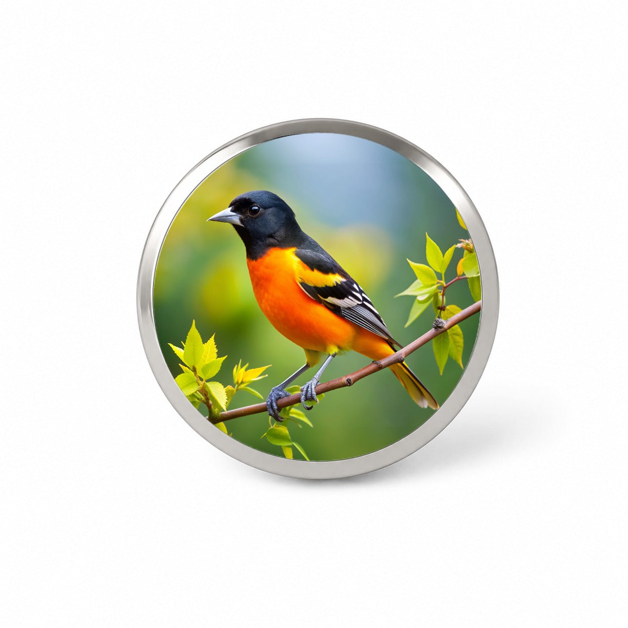 Baltimore Oriole Backyard Bird Novelty Hat Backpack Lapel Pin