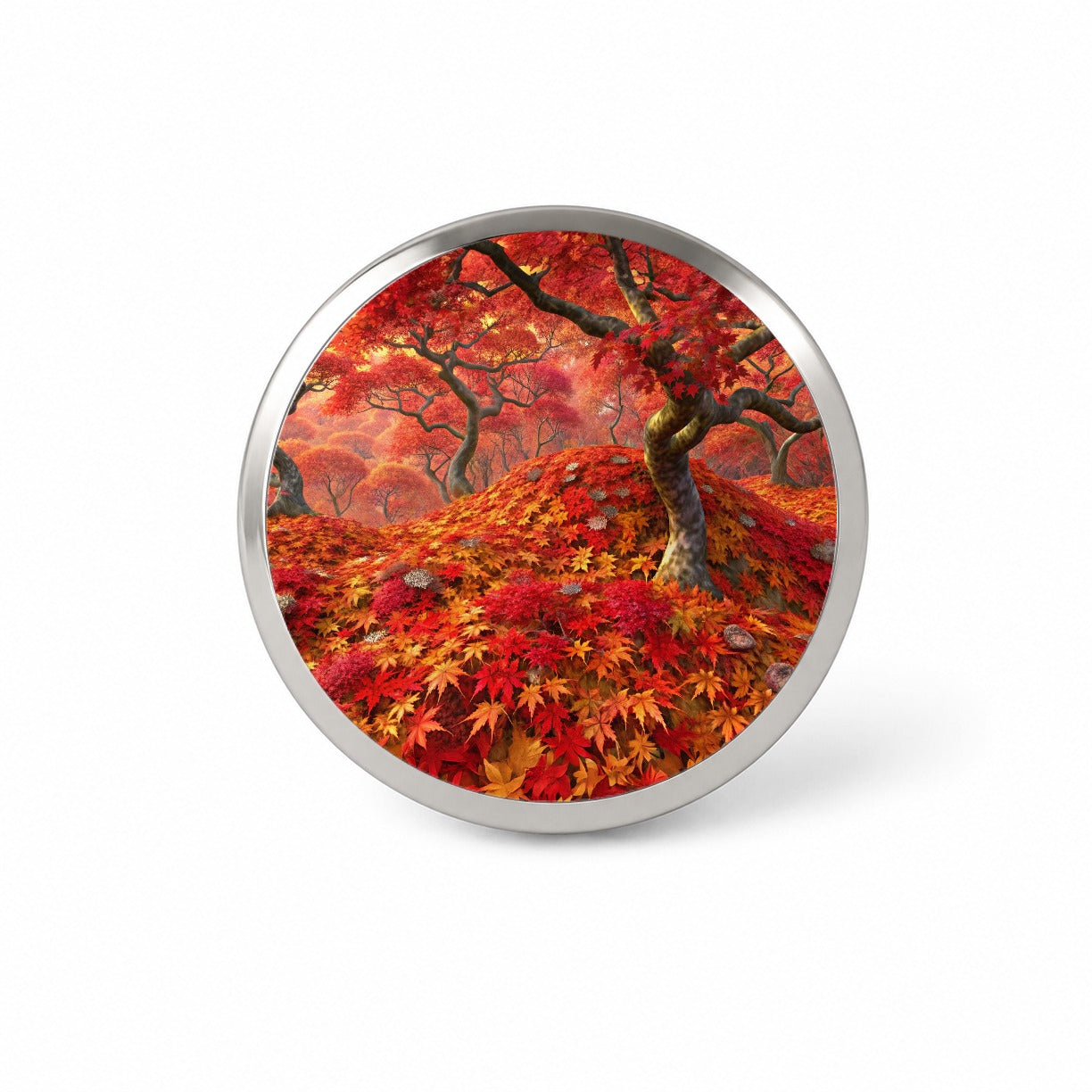 Beautiful Autumn Fall Leaves Novelty Hat Backpack Lapel Pin