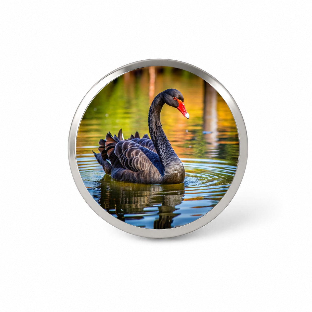 Black Swan Novelty Hat Backpack Lapel Pin