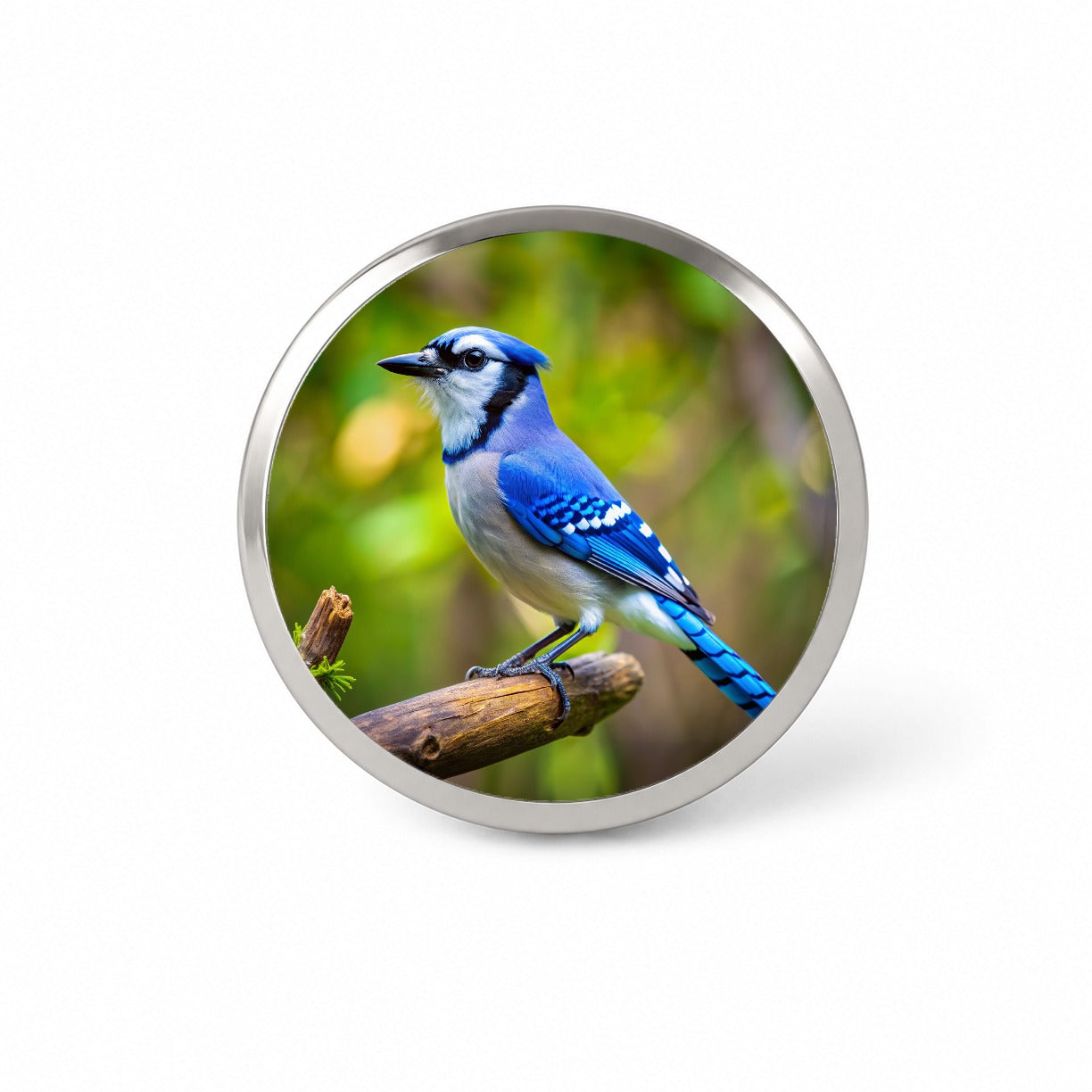 Blue Jay Backyard Bird Novelty Hat Backpack Lapel Pin