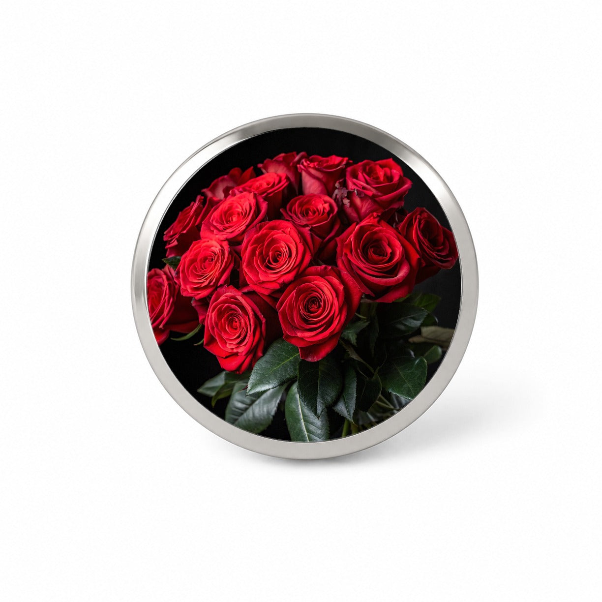 Bouquet Of Red Roses Love Valentine's Day Novelty Hat Backpack Lapel Pin