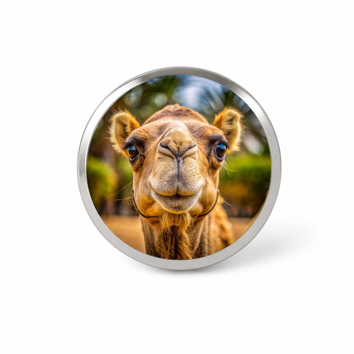 Camel Face Novelty Hat Backpack Lapel Pin