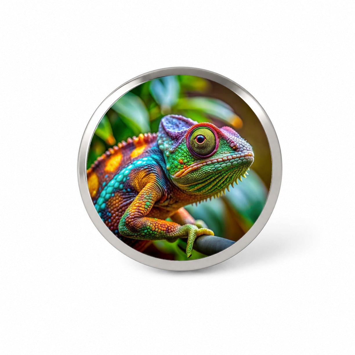 Chameleon Lizard Reptile Novelty Hat Backpack Lapel Pin