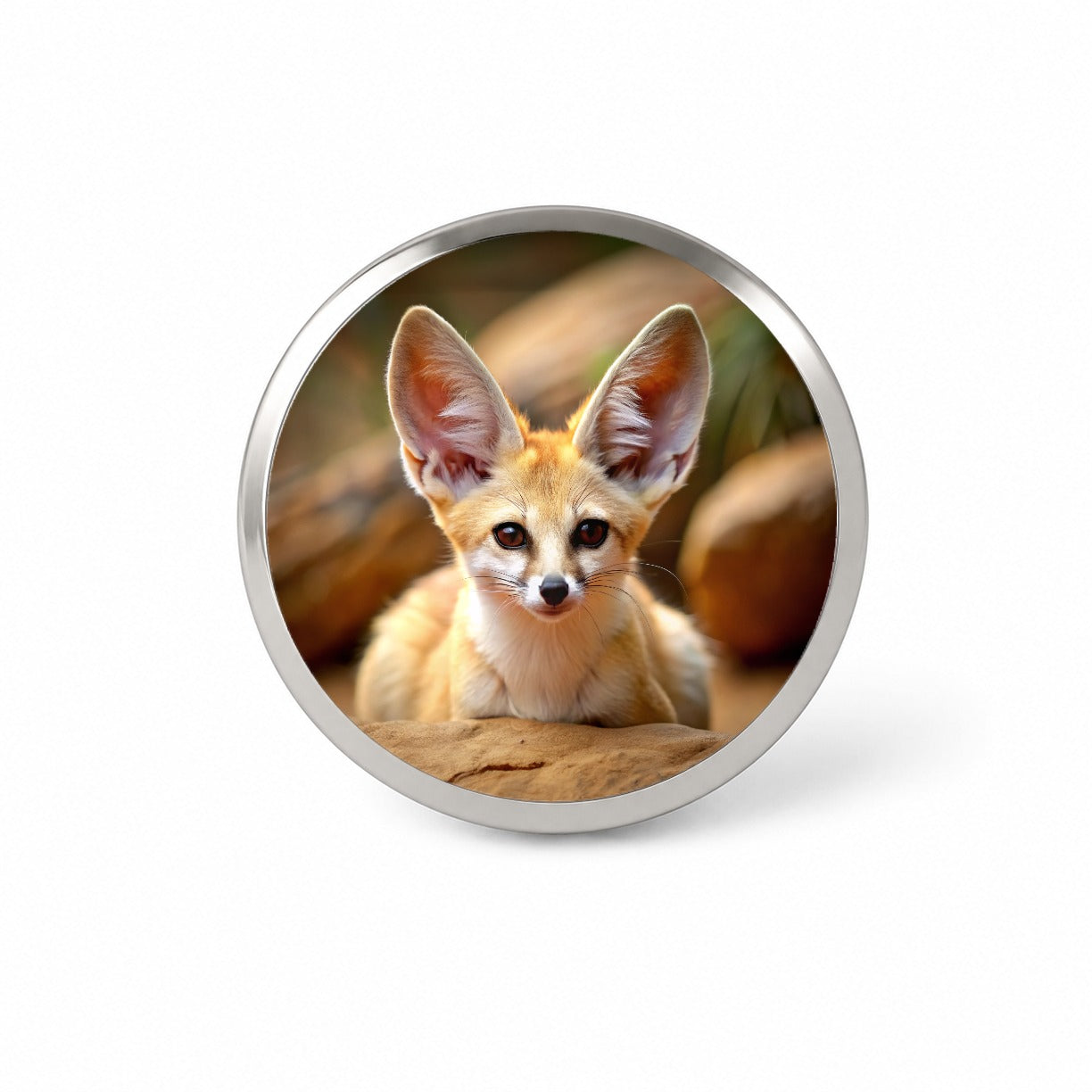 Fennec Fox Novelty Hat Backpack Lapel Pin