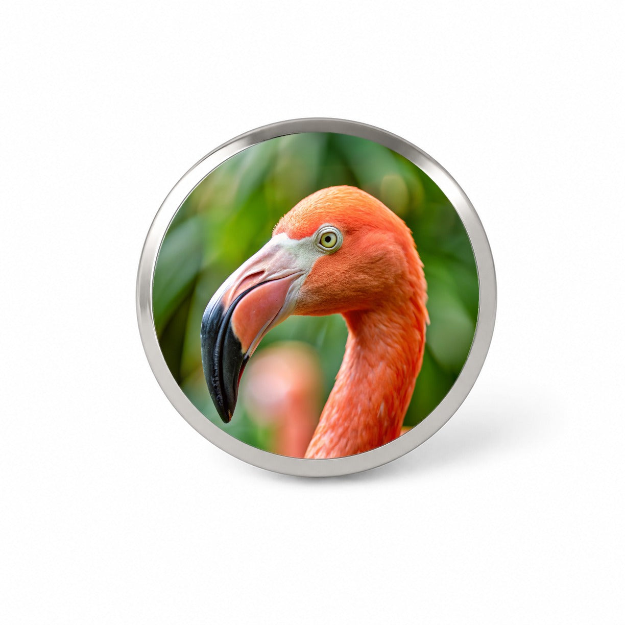 Flamingo Face Novelty Hat Backpack Lapel Pin