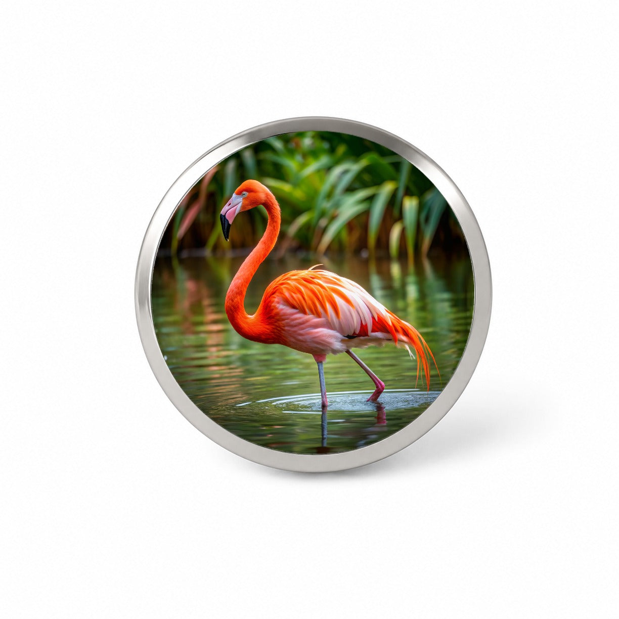 Flamingo Novelty Hat Backpack Lapel Pin