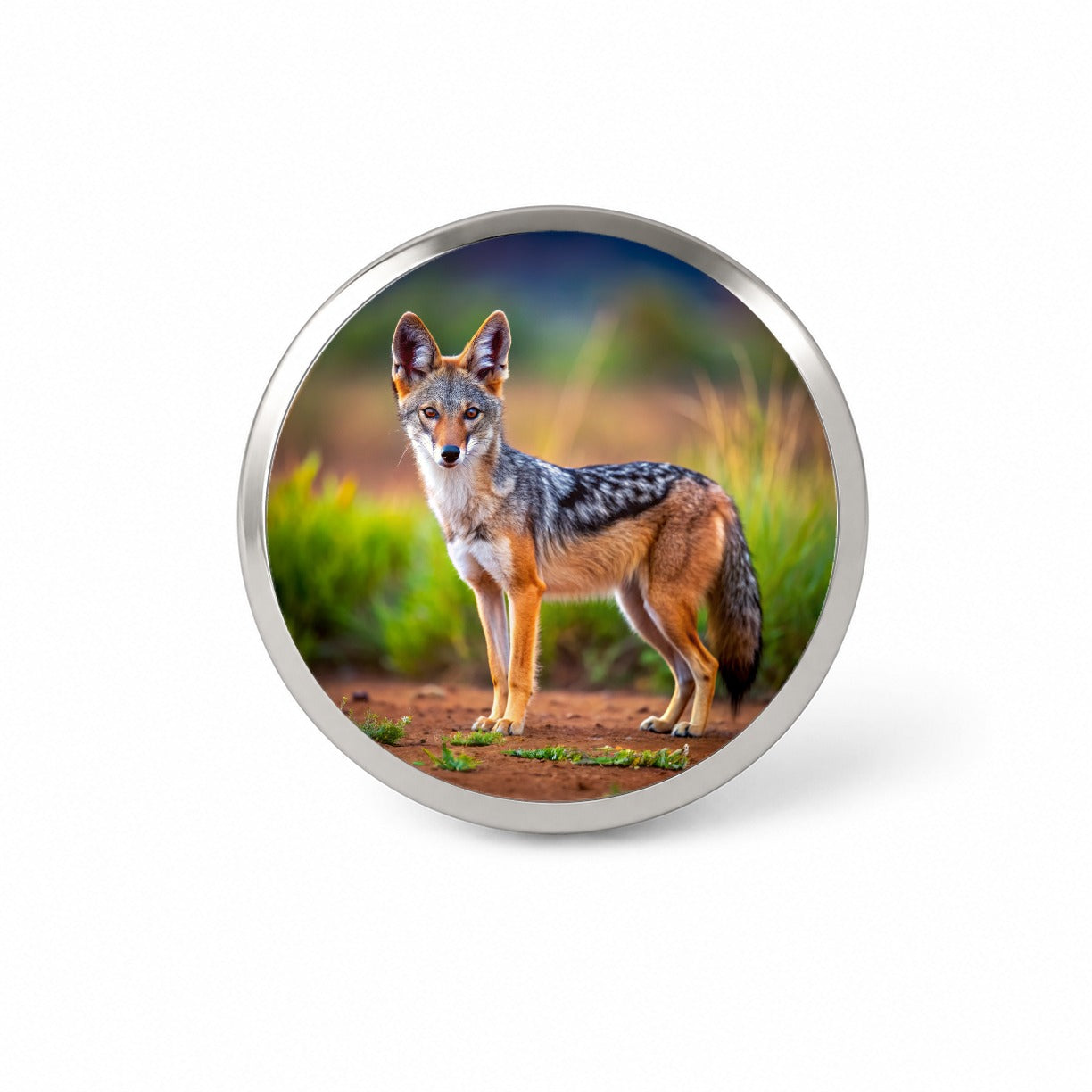 Jackal Novelty Hat Backpack Lapel Pin