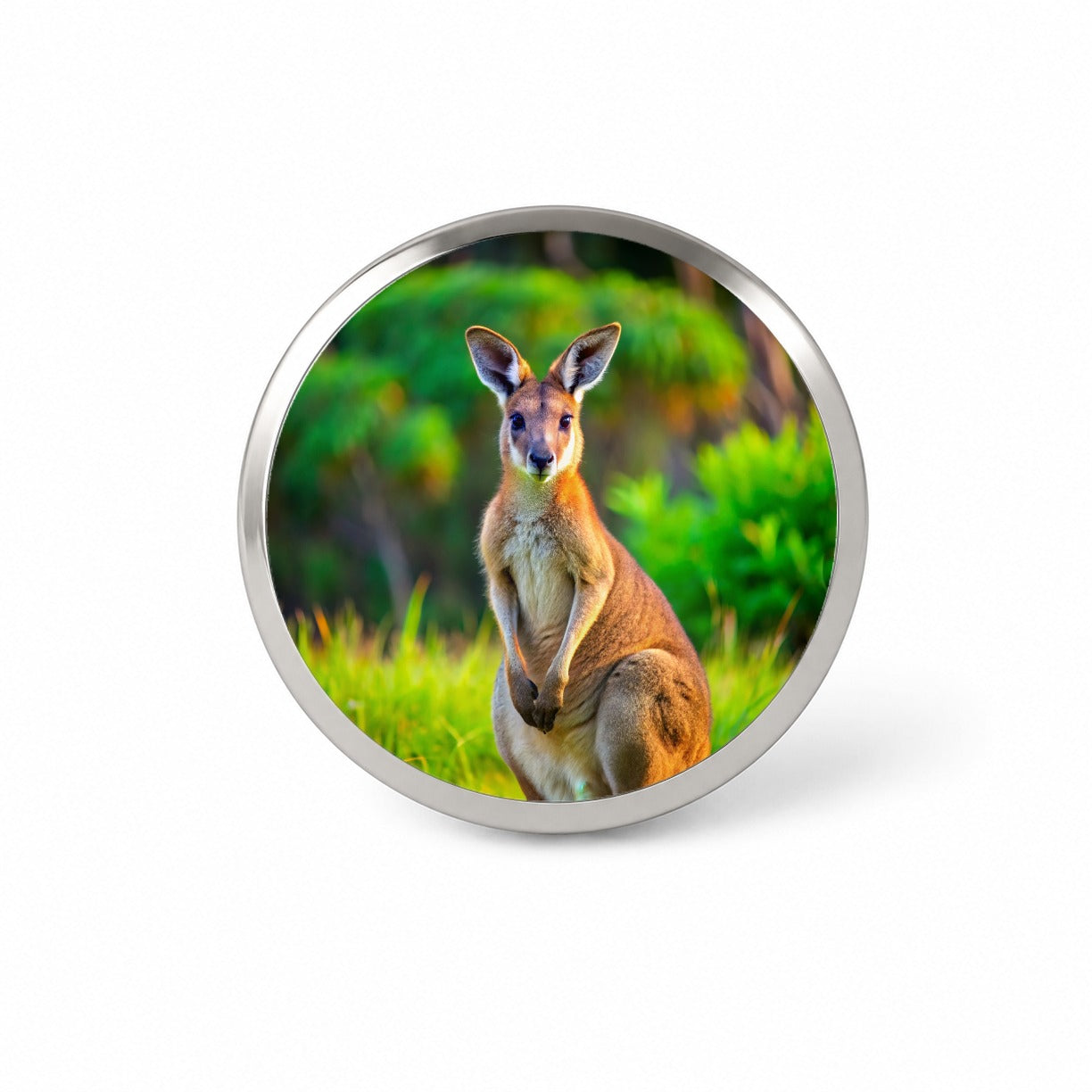 Kangaroo Novelty Hat Backpack Lapel Pin