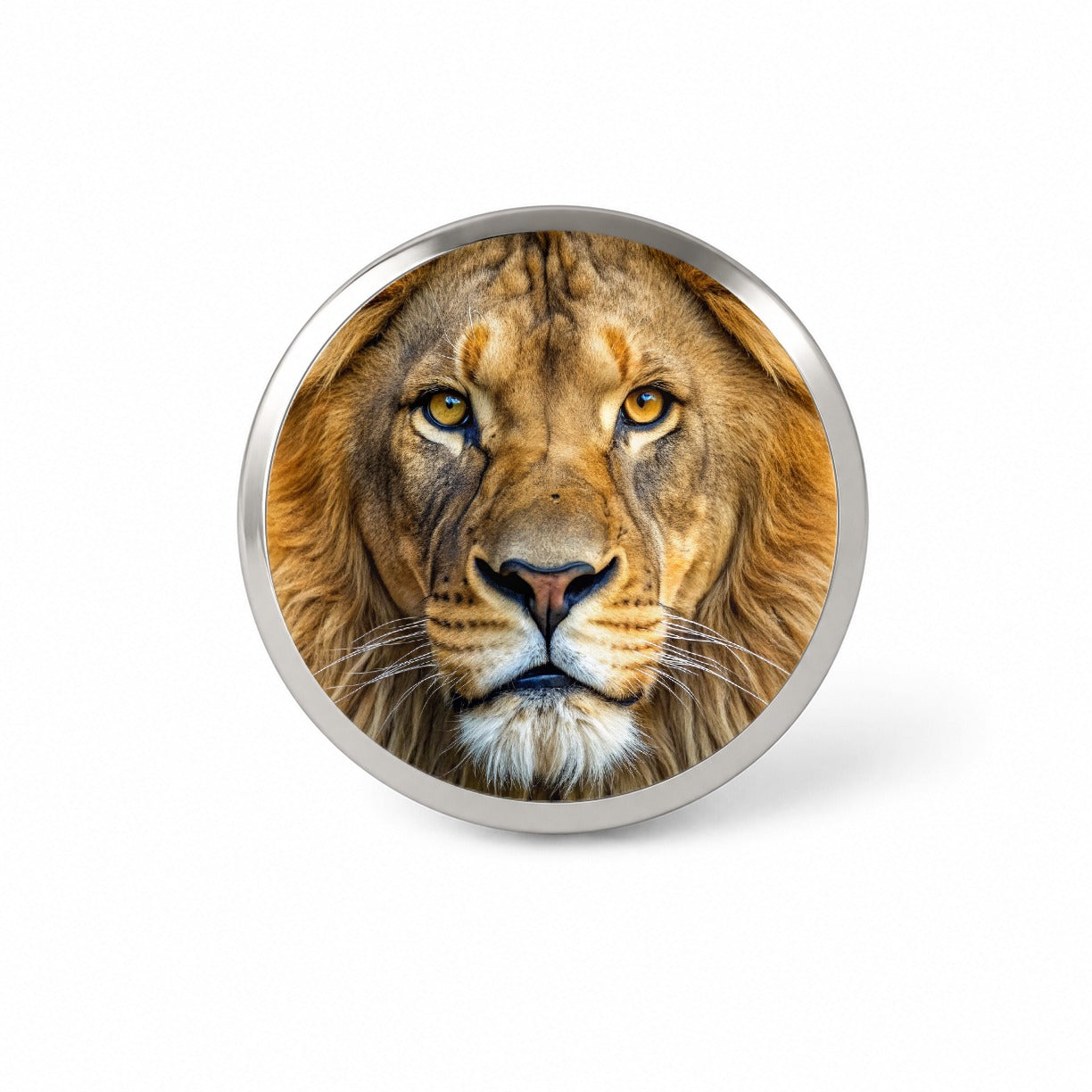 Lion Face Novelty Hat Backpack Lapel Pin