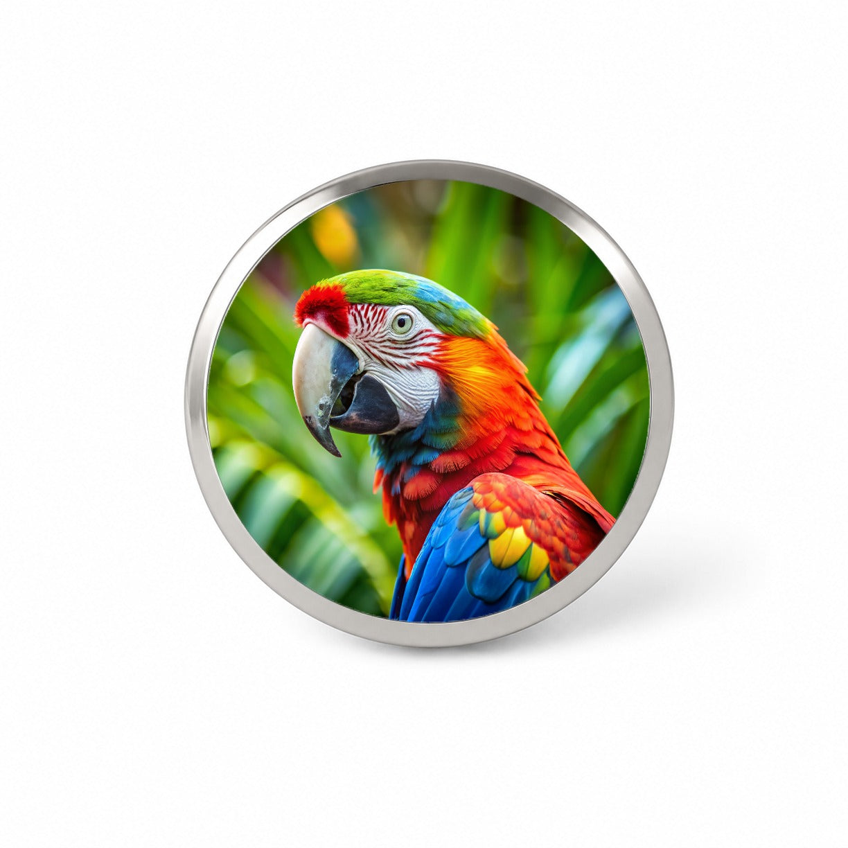 Macaw Parrot Bird Novelty Hat Backpack Lapel Pin