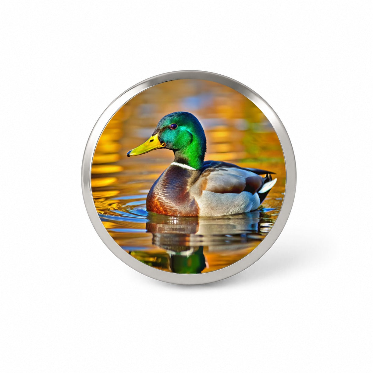 Mallard Duck Novelty Hat Backpack Lapel Pin