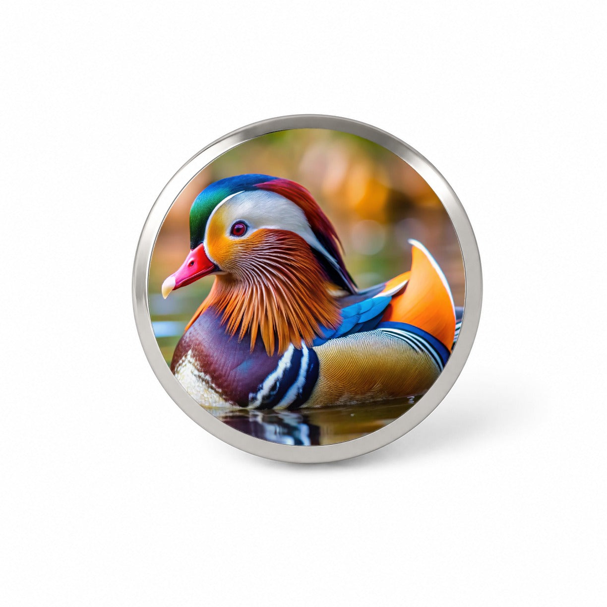 Mandarin Duck Novelty Hat Backpack Lapel Pin