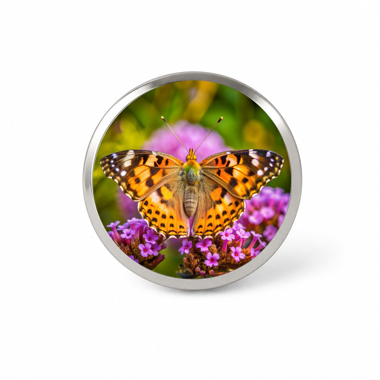 Painted Lady Butterfly Novelty Hat Backpack Lapel Pin