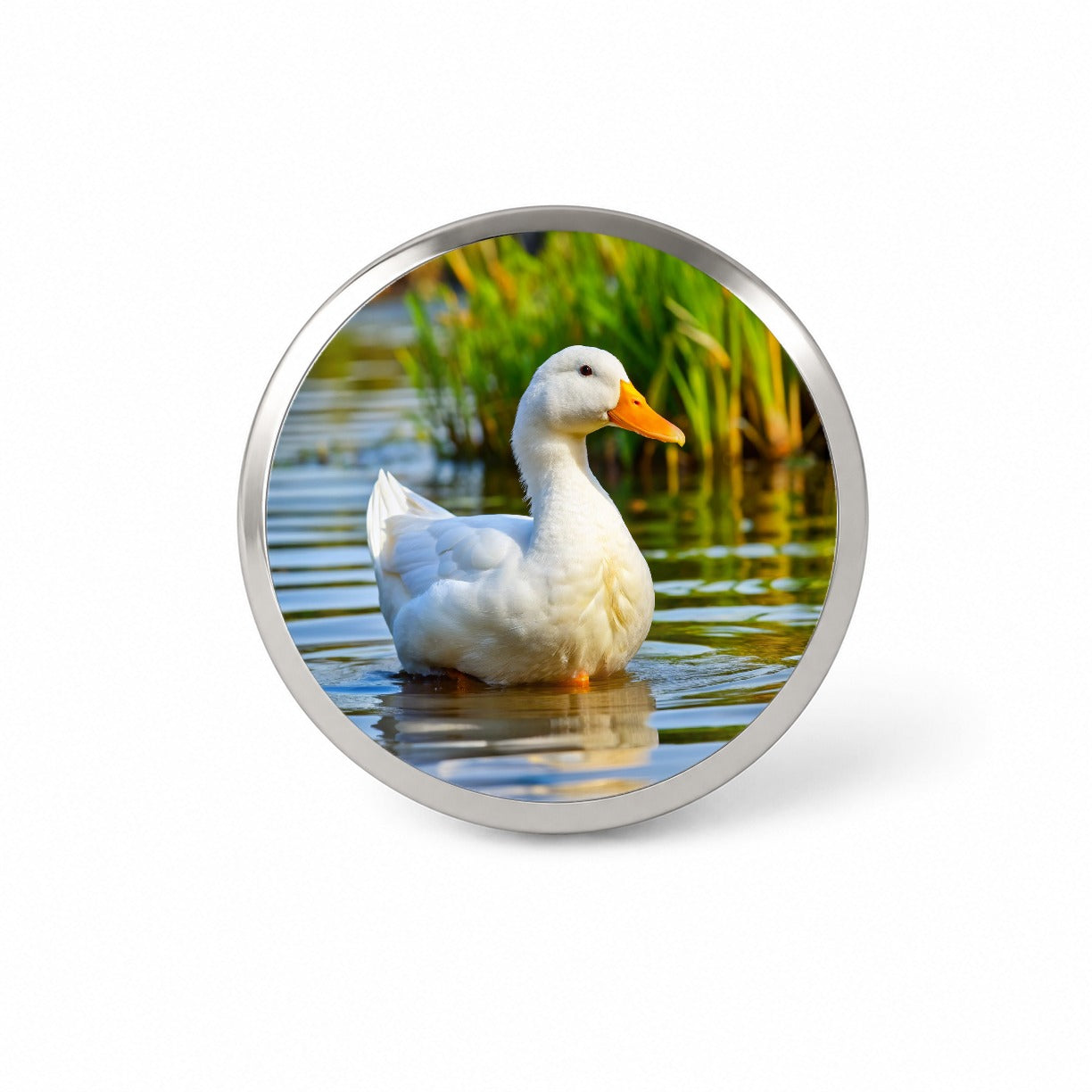 Pekin Duck Novelty Hat Backpack Lapel Pin