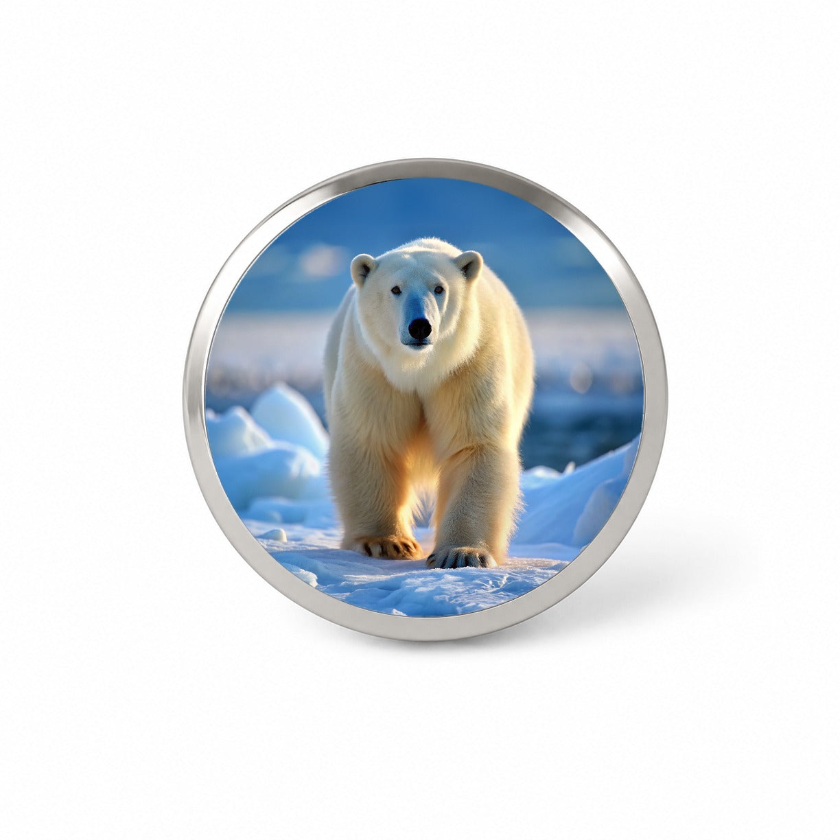 Polar Bear Novelty Hat Backpack Lapel Pin