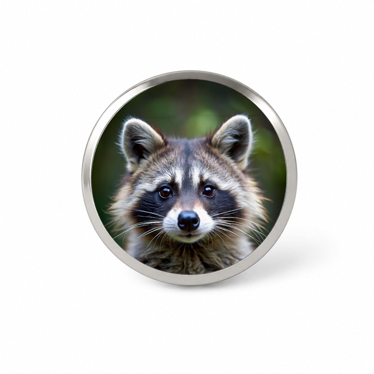 Raccoon Face Novelty Hat Backpack Lapel Pin