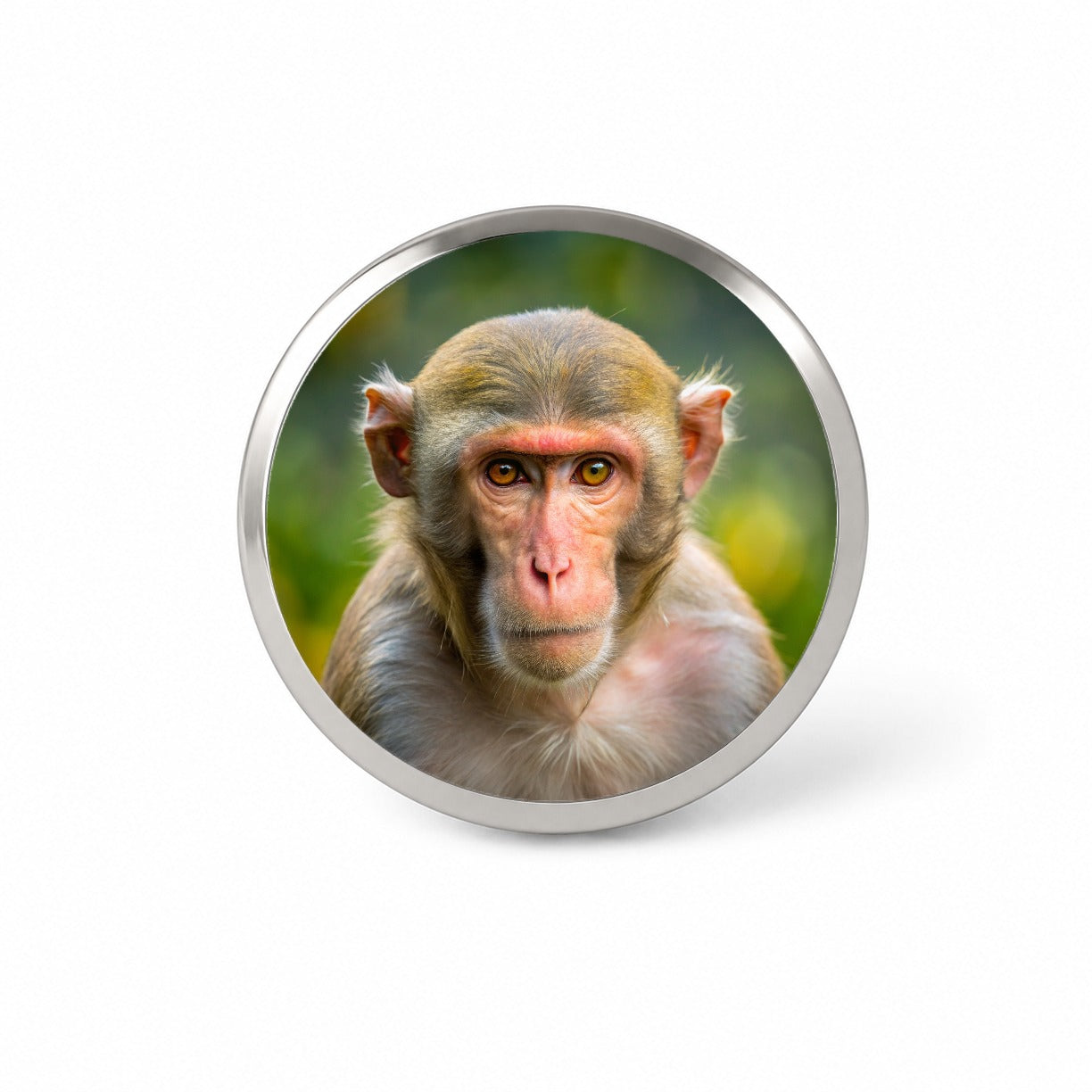 Rhesus Macaque Monkey Novelty Hat Backpack Lapel Pin