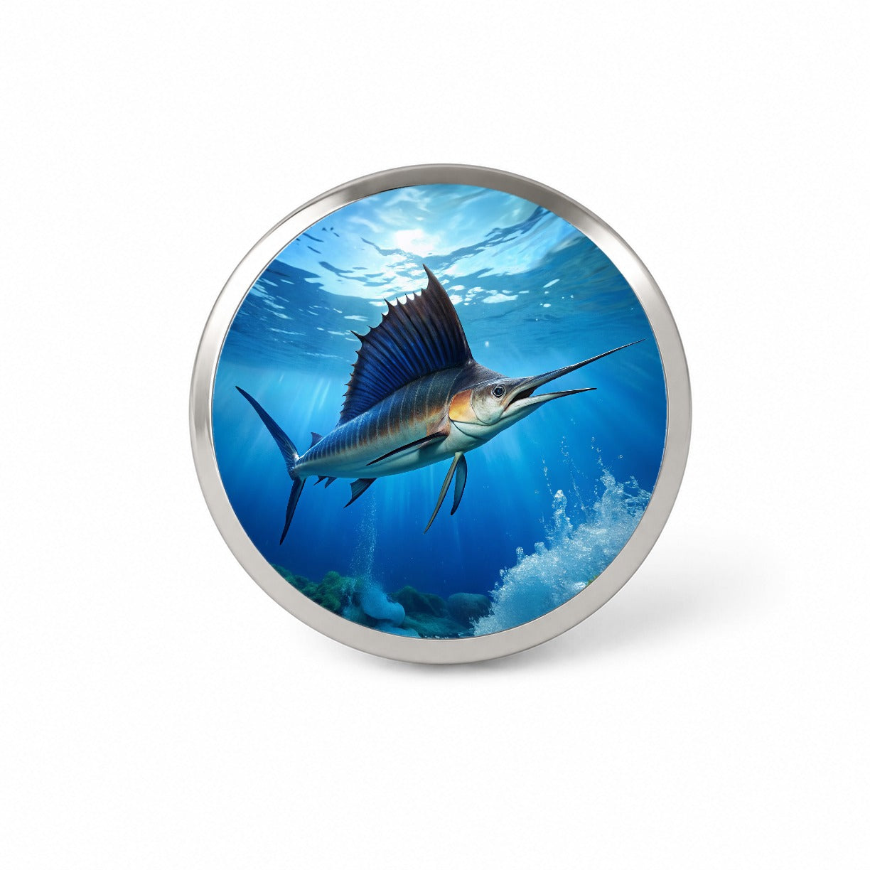 Sailfish Novelty Hat Backpack Lapel Pin