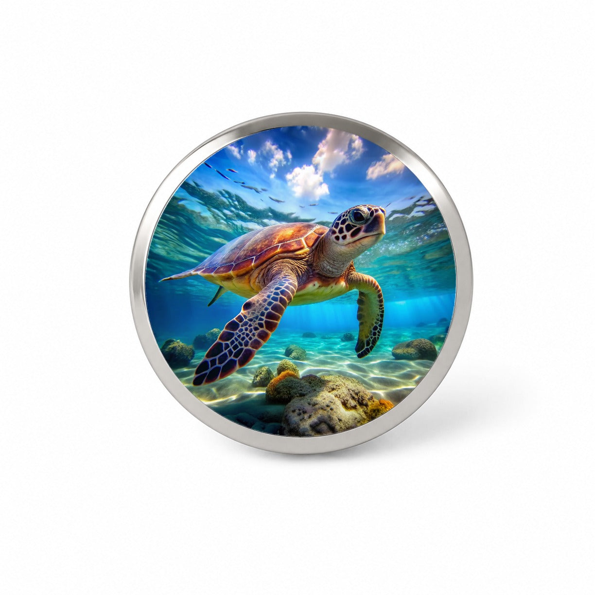 Sea Turtle Novelty Hat Backpack Lapel Pin